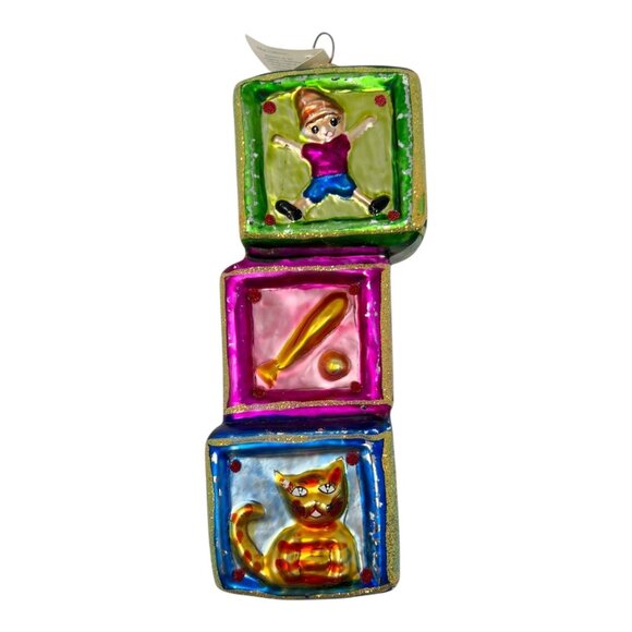 Christopher Radko ABC Ornament Hand-blown Glass Ornament 6 in 1996 NEW w/ Tag - Picture 2 of 7